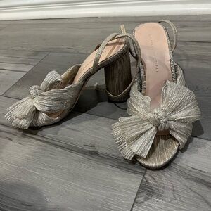 Loeffler Randall Metallic Heeled Sandals